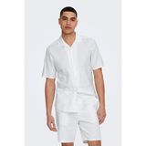 Only&Sons ONSCAIDEN LIFE SS SOLID R Beyaz Erkek Gömlek