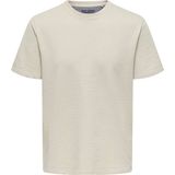 Only&sons Onskıan Lıfe Reg Seersuck Kahverengi Erkek Kısa Kol T-Shirt - M