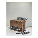 OnlyTech Nostaljik Görünümlü Solarlı Bluetoothlu Mp3 Çalar Radyo Müzik Kutusu RT 673
