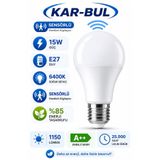 OnlyTech Sensörlü Led Ampül Hareket Algılayıcılı E27 Duy 15 Watt Hareket Sensörlü Led Lamba Işık