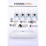 Onmi DS440 4 Kanal Nvr + 3mp 4 Kamera Full Color Mik. Ptz Wifi Setapronx DS440 4 Kanal Nvr + 3mp 4 11.03.01.002400 - Beyaz