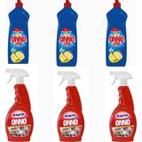 Onno Genel Temizlik Seti ( 3 Adet Bulaşık Deterjanı + 3 Adet Aspirin )