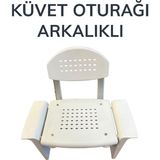ONNO KÜVET OTURAĞI ARKALIKLI BEYAZ