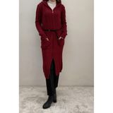 onno style woman SPOR TRİKO FERMUARLI UZUN HIRKA FUH480