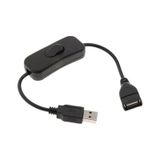 On/off Anahtarlı Usb Uzatma Kablosu Anahtarı Güç Kontrolü Led Için Geçiş- Dişi-erkek
