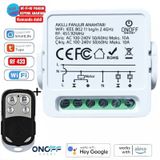 Onoff Tuya Wifi + Rf Akıllı Kepenk Panjur Anahtar Röle 10 Amper Kumanda Dahil Tuya Wifi