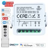 Onoff Tuya Wifi + Rf Akıllı Kepenk Panjur Anahtar Röle 10 Amper Panjur Kumandası Dahil Tuya Wifi