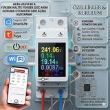 Onoffsmart Tuya Wifi Akıllı Akım Koruma 80 A Yüksek Voltaj Koruma Uzaktan Kontrol Anahtar Role