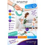 Onomo Life Yeşil Çocuk Bebek Kaybolma Önleyici Yürüyüş Emniyet Kemeri Anne Bileklik Kelepçes Güvenlik Bilekliği Turkuaz