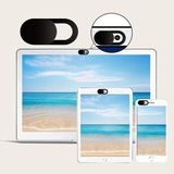 Onomo Onomo 5 Adet Siyah Laptop Notebook Kamera Kapatıcı, Webcam Kapatıcı Telefon Kamera Kapatıcı