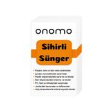 Onomo Sihirli Sünger, Çok Amaçlı Temizlik Süngeri, Fayans, Lavabo, Plastik ve Deri Yüzeyler İçin 3 Adet