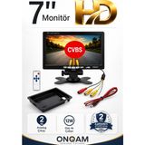 Onqam 7'' İnç TFT Renkli Monitör Araçlar İçin Dayanıklı Geri Görüş Kamerası Desteği 2 Yıl Garanti