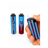 ONRSTORE Mavi Bordo Gaz Dolumlu Turbo Alev Çakmak – Rüzgar Korumalı Taşınabilir Çakmak