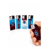 ONRSTORE Taraftar Temalı Taşlı Gazlı Çakmak – Renkli Baskılı Koleksiyon Çakmağı – 5 Farklı Desen bordo