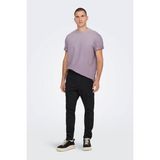 Onsfred Lıfe Rlx Ss Tee Noos Erkek Gri T-Shirt - 22022532 - M
