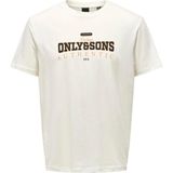 Onsmax Lıfe Logo Ss Tee Organik Pamuk Erkek T-Shirt - Ekru