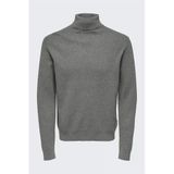 Onsphil Reg 12 Struc Roll Neck Knit Noos Erkek Gri Kazak - 22023202
