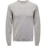 Onspın Reg 12 Solıd Crew Knıt Erkek Gri Kazak - 22027590 - 2XL