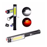Onstar Kırmızı Flaşörlü Pilli 5w Mıknatıslı El Feneri Cob Led