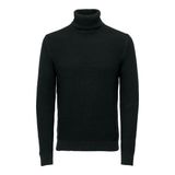Onstuck 7 Roll Neck Knit Erkek Siyah Kazak - 22022595