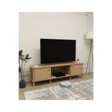 ONTANO TV Ünitesi – 180 cm – Sürgülü Kapaklı MDF Lam & Ahşap Ayaklı Modern Tasarım ONTANO SÜRGÜLÜ 180 cm