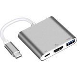 Onten 3 İn 1 Type C To Hdmı Usb 3.0 Type C 3.1 Yüksek Hızlı 10 Gpbs Hub Macbook Uyumlu 4K Ultra Hd Tv Projeksiyon Görüntü Yansıtıcı Dönüştürücü