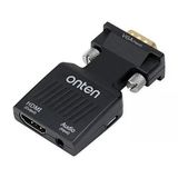 Onten Otn-7557 İle Uyumlu 1080P Hdmi To Vga Ses Çıkışlı Dönüştürücü Kablo