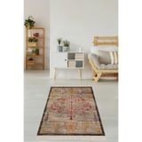 Ontheclouds Ağaç Desenli Dijital Baskı Yıkanabilir Kaymaz Taban Etnik Kilim Desen Salon Halısı Ve Yolluk, 100 x 500 MEG1154U