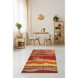 Ontheclouds Ağaç Desenli Dijital Baskı Yıkanabilir Kaymaz Taban Etnik Kilim Desen Salon Halısı Ve Yolluk, 100 x 500 MEG1208U