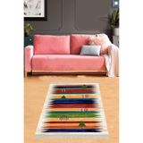 Ontheclouds Ağaç Desenli Dijital Baskı Yıkanabilir Kaymaz Taban Etnik Kilim Desen Salon Halısı Ve Yolluk, 100 x 500 MEG1212U