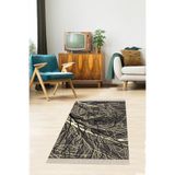 Ontheclouds Ağaç Desenli Dijital Baskı Yıkanabilir Kaymaz Taban Etnik Kilim Desen Salon Halısı Ve Yolluk, 180 x 250 MEG1159AH