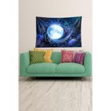Ontheclouds Astroloji Horoscope Burçlar Temalı Leke Tutmaz Kadife Doku Kumaş Duvar Örtüsü Duvar Halısı Tapestry, 140 x 140