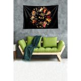 Ontheclouds Astrolojik Semboller Desenli Leke Tutmaz Kadife Dokulu Kumaş Duvar Örtüsü Duvar Halısı Tapestry, 35 x 50