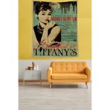 Ontheclouds Audrey Hepburn Leke Tutmaz Kumaş Duvar Örtüsü Duvar Halısı Tapestry, 70 x 70