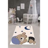 Ontheclouds Ayıcık Desenli Dijital Baskılı Kaymaz Taban Çocuk Odası Halısı, 180 x 250