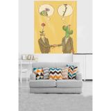 Ontheclouds Bakışaçısı Niyet Optimist Pesimist Leke Tutmaz Kadife Dokulu Kumaş Duvar Örtüsü Duvar Halıs Tapestry, 70 x 100