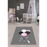 Ontheclouds Balon Desenli Puantiyeli Dijital Baskı Yıkanabilir Kaymaz Taban Çocuk Ve Bebek Odası Halısı, 100 x 300