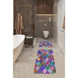 ontheclouds Banyo Halısı Ikili Klozet Takımı Kaymaz Tabanlı Banyo Paspas Takımı (60x100 + 40x 60), Bej