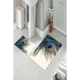 ontheclouds Banyo Halısı Ikili Klozet Takımı Kaymaz Tabanlı, NoColor-1aa9f5dc