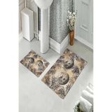 ontheclouds Banyo Halısı Ikili Klozet Takımı Kaymaz Tabanlı, NoColor-274cacb5