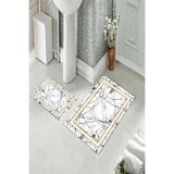 ontheclouds Banyo Halısı Ikili Klozet Takımı Kaymaz Tabanlı, NoColor-294b0753