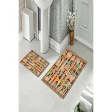 ontheclouds Banyo Halısı Ikili Klozet Takımı Kaymaz Tabanlı, NoColor-2ee44117