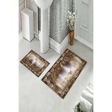 ontheclouds Banyo Halısı Ikili Klozet Takımı Kaymaz Tabanlı, NoColor-32444912