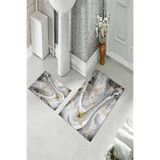 ontheclouds Banyo Halısı Ikili Klozet Takımı Kaymaz Tabanlı, NoColor-35108374