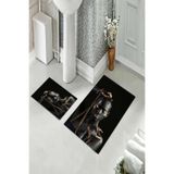 ontheclouds Banyo Halısı Ikili Klozet Takımı Kaymaz Tabanlı, NoColor-3f0dbc63