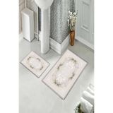 ontheclouds Banyo Halısı Ikili Klozet Takımı Kaymaz Tabanlı, NoColor-426f2364