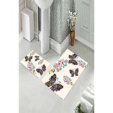 ontheclouds Banyo Halısı Ikili Klozet Takımı Kaymaz Tabanlı, NoColor-757e1651