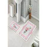 ontheclouds Banyo Halısı Ikili Klozet Takımı Kaymaz Tabanlı, NoColor-88806417