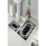ontheclouds Banyo Halısı Ikili Klozet Takımı Kaymaz Tabanlı, NoColor-8f7264de