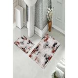ontheclouds Banyo Halısı Ikili Klozet Takımı Kaymaz Tabanlı, NoColor-99d5c8d9